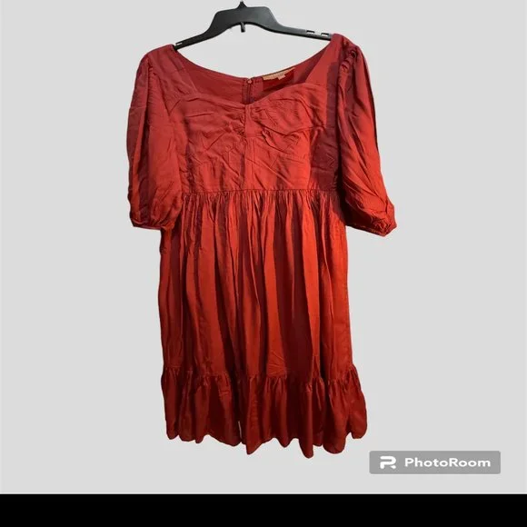 Jessakae Collection size XL midi red pear 3/4 sleeve dress - Picture 4 of 13